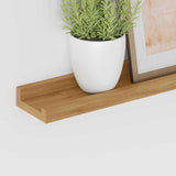Scaffale da parete con lo scaffale 2 pcs Marrone 60 x 9 x 3 cm