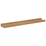 Scaffale da parete con lo scaffale 2 pcs Marrone 60 x 9 x 3 cm