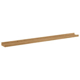 Scaffale da parete con lo scaffale 2 pcs Marrone 100 x 9 x 3 cm