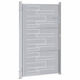 Cancello da giardino Argento 85 x 120 cm Acciaio inossidabile