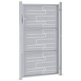 Cancello da giardino Argento 85 x 120 cm Acciaio inossidabile