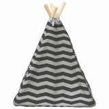 Tenda per animali con cuscino Bianco e Grigio 40 x 40 x 50 cm