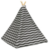 Tenda per animali con cuscino Bianco e Grigio 60 x 60 x 70 cm