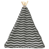 Tenda per animali con cuscino Bianco e Grigio 60 x 60 x 70 cm
