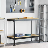 Banchi da lavoro Nero 115 x 55 x 91 cm Legno truciolato