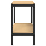 Banchi da lavoro Nero 115 x 55 x 91 cm Legno truciolato