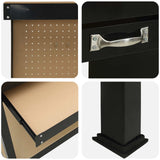 Banco da lavoro con cassetto Nero 81 x 41 x 145 cm