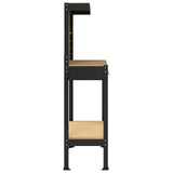 Banco da lavoro con cassetto Nero 81 x 41 x 145 cm