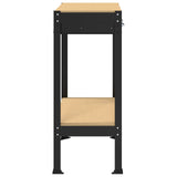 Banco da lavoro con cassetto Nero 80 x 40 x 91 cm