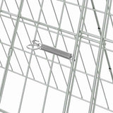 Gabbia per Conigli Argento 650 x 55 x 55 cm Acciaio zincato