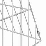 Gabbia per Conigli Argento 215 x 55 x 55 cm Acciaio zincato