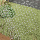 Gabbia per Conigli Argento 215 x 55 x 55 cm Acciaio zincato
