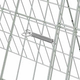 Gabbia per Conigli Argento 650 x 55 x 55 cm Acciaio zincato