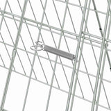 Gabbia per Conigli Argento 650 x 55 x 55 cm Acciaio zincato