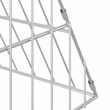 Gabbia per Conigli Argento 215 x 100 x 85 cm Acciaio zincato