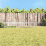 Gabbia per Conigli Argento 400 x 78 x 78 cm Acciaio zincato