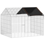 Gabbia per Conigli Argento 100 x 78 x 78 cm Acciaio zincato