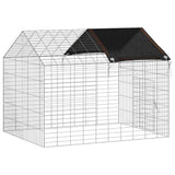 Gabbia per Conigli Argento 100 x 78 x 78 cm Acciaio zincato
