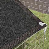 Gabbia per Conigli Argento 400 x 78 x 78 cm Acciaio zincato