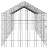 Gabbia per Conigli Argento 400 x 78 x 78 cm Acciaio zincato