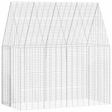 Gabbia per Conigli Argento 200 x 100 x 210 cm Acciaio zincato