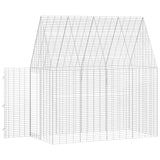 Gabbia per Conigli Argento 200 x 100 x 210 cm Acciaio zincato