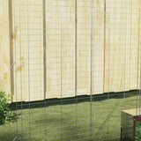 Gabbia per Conigli Argento 300 x 100 x 210 cm Acciaio zincato