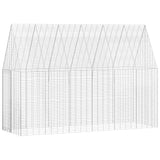 Gabbia per Conigli Argento 300 x 100 x 210 cm Acciaio zincato