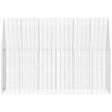 Gabbia per Conigli Argento 300 x 100 x 210 cm Acciaio zincato