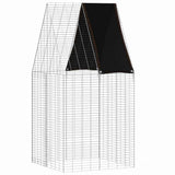 Gabbia per Conigli Argento 100 x 100 x 210 cm Acciaio zincato