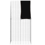 Gabbia per Conigli Argento 100 x 100 x 210 cm Acciaio zincato
