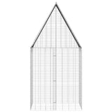 Gabbia per Conigli Argento 100 x 100 x 210 cm Acciaio zincato