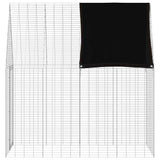 Gabbia per Conigli Argento 200 x 100 x 210 cm Acciaio zincato