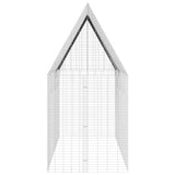 Gabbia per Conigli Argento 400 x 100 x 210 cm Acciaio zincato