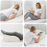 Cuscino per Gambe Bianco 68 x 40 x 18 cm Schiuma PU