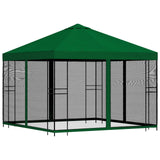 Gazebo da giardino con pareti laterali 3 x 3 m Verde