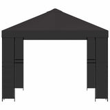 Gazebo 3 x 3 m Antracite Poliestere e Acciaio 190 gsm