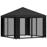 Gazebo da giardino con pareti laterali 3 x 3 m Antracite