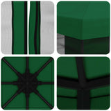 Gazebo da giardino con pareti laterali 3 x 3 m Verde