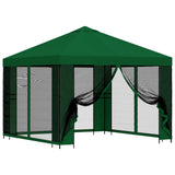 Gazebo da giardino con pareti laterali 3 x 3 m Verde