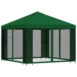 Gazebo da giardino con pareti laterali 3 x 3 m Verde