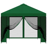Gazebo da giardino con pareti laterali 3 x 3 m Verde
