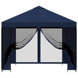 Gazebo da giardino con pareti laterali 3 x 3 m Blu