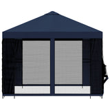 Gazebo da giardino con pareti laterali 3 x 3 m Blu