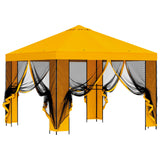 Gazebo da giardino con pareti laterali 3 x 3 m Giallo