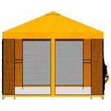 Gazebo da giardino con pareti laterali 3 x 3 m Giallo
