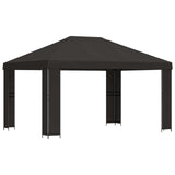 Gazebo 4  3 m Antracite Poliestere e Acciaio 190 gsm