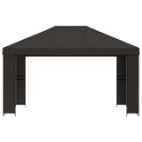 Gazebo 4  3 m Antracite Poliestere e Acciaio 190 gsm