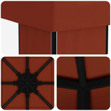 Gazebo 4  3 m Terracotta Poliestere e Acciaio 190 gsm