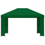 Gazebo 4  3 m Verde Poliestere e Acciaio 190 gsm